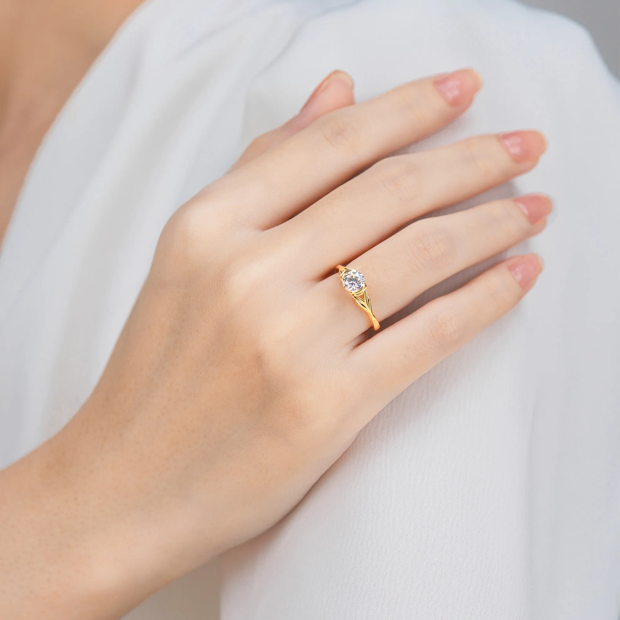 Nhẫn đính hôn Kim cương Sparkle Fin NCH5303 6